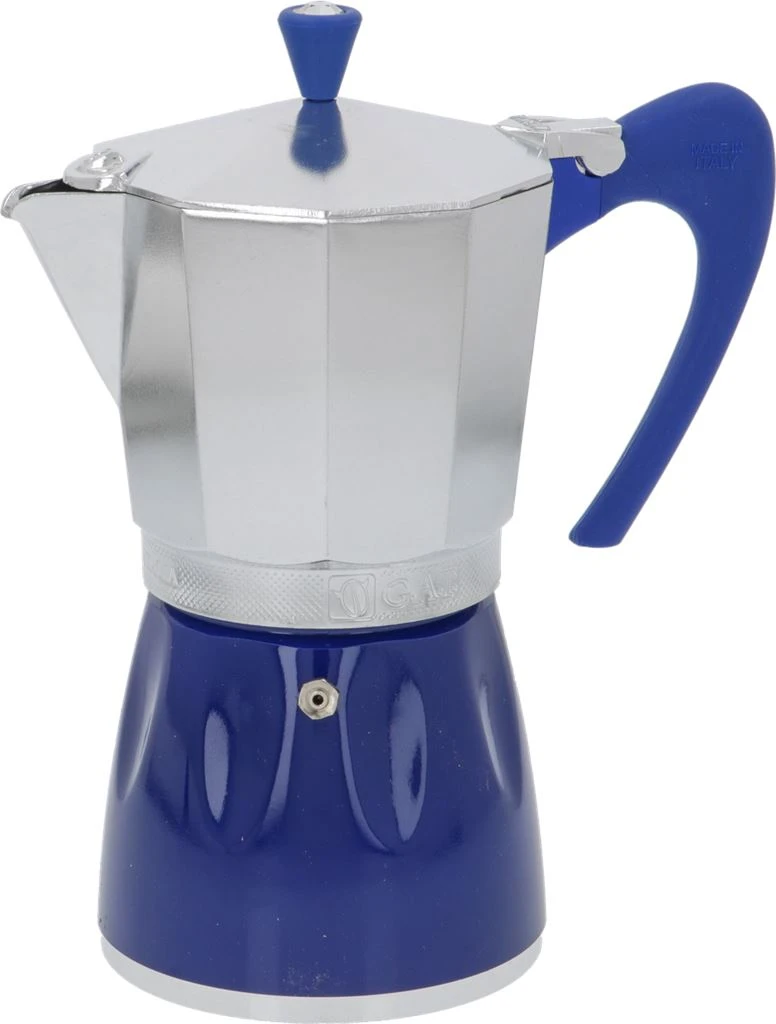 G.A.T. Moka Delizia 9-Cup Moka Pot - Blue 3 G.A.T. Moka Delizia 9-Cup Moka Pot - Blue