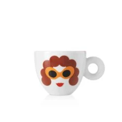 Illy Art Collection Olimpia Zagnoli Cappuccino Cups - Set Of 2 -Gaggia Store 19017 Zagnoli capp taz front 2