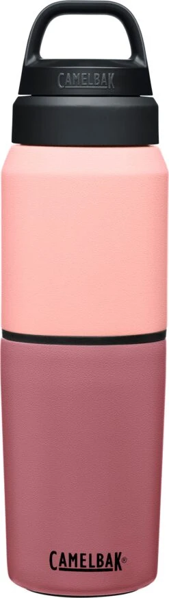 Camelbak MultiBev 17 Oz Bottle / 12 Oz Cup In Terracotta Rose