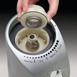 Capresso Infinity Plus Conical Burr Coffee Grinder In Metal -Gaggia Store 575.05InfinityPlusBurrHR