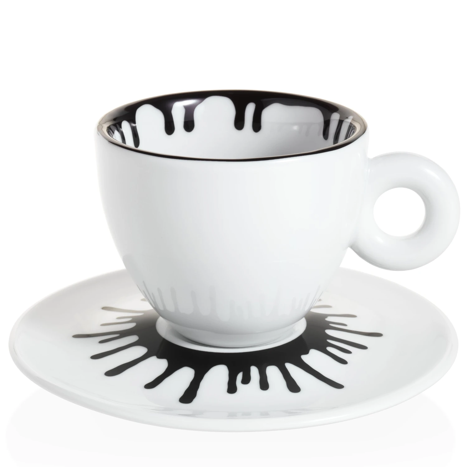 Illy Art Collection Ai Weiwei Set Of 2 Cappuccino Cups 4 Illy Art Collection Ai Weiwei Set Of 2 Cappuccino Cups - Image 2