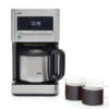 Braun KF7175SI BrewSense 10-Cup Coffee Maker - Stainless Steel -Gaggia Store Braun BrewSenseThermal KF7175SI withcoffee onwhite