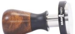 Bravo Espresso Tamper Dark Wood Handle 58.5 Mm -Gaggia Store BravoTamper Hero DW