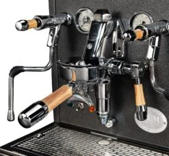 ECM Synchronika 25th Anniversary Edition Dual Boiler Espresso Machine -Gaggia Store BruhgruppemitHolzsiebtrager