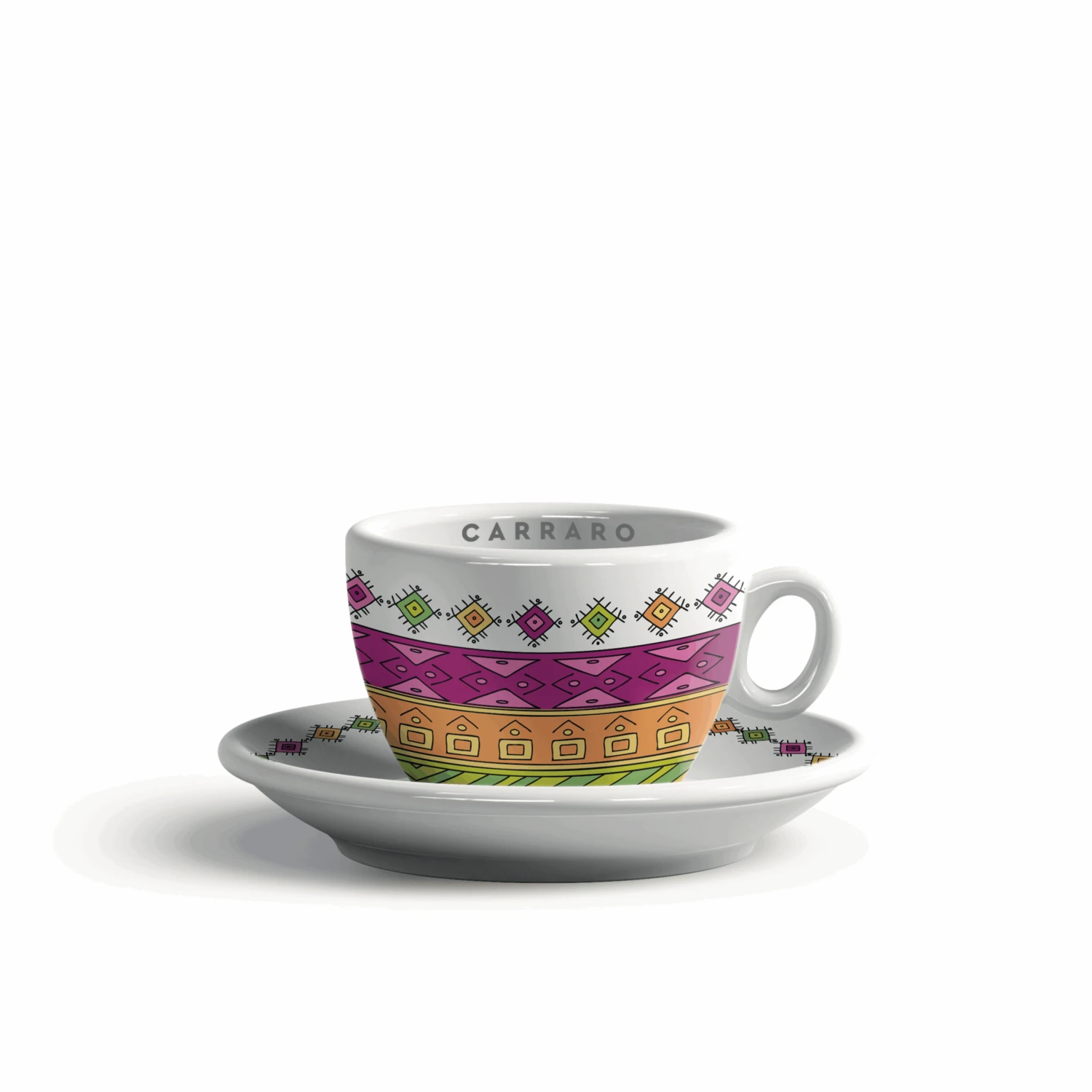 Carraro Caffe Del Villaggio Cup And Saucer - Cappuccino 3 Carraro Caffe Del Villaggio Cup And Saucer - Cappuccino