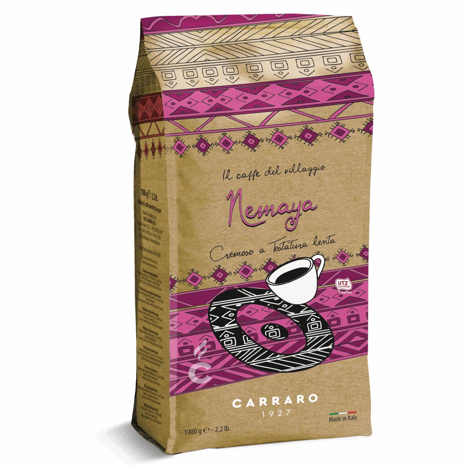 Carraro Caffe Del Villaggio Nemaya 2.2lb Whole Bean Medium 3 Carraro Caffe Del Villaggio Nemaya 2.2lb Whole Bean Medium