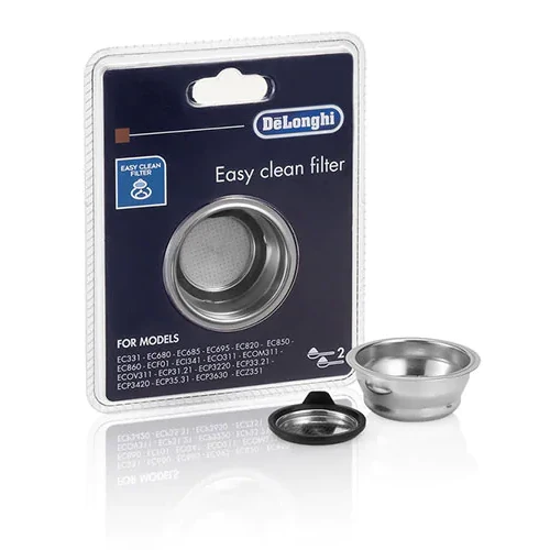 DeLonghi Easy Clean Replacement Filter Basket For Select Espresso Machines - 2 Cups 3 DeLonghi Easy Clean Replacement Filter Basket For Select Espresso Machines - 2 Cups