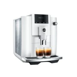 JURA E4 Automatic Espresso Machine In Piano White -Gaggia Store E4 pss PW 2Esp Print 32221