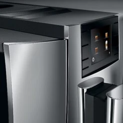 JURA E8 Espresso Machine - Chrome (NAA) -Gaggia Store E8 Chrome NAA design closeup square