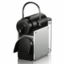 Nespresso Pixie Espresso Machine By DeLonghi With Aeroccino - Aluminum -Gaggia Store EN124S Angled bfbda737 4db8 48fe b204 05144ba5e596