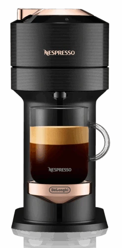 Nespresso Vertuo Next Premium Espresso Machine By DeLonghi With Aeroccino - Black Rose Gold 20 Nespresso Vertuo Next Premium Espresso Machine By DeLonghi With Aeroccino - Black Rose Gold -Gaggia Store ENV120BAE 03