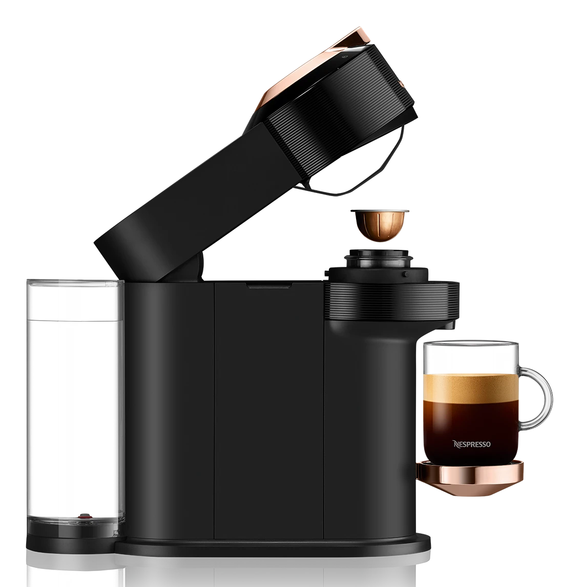 Nespresso Vertuo Next Premium Espresso Machine By DeLonghi With Aeroccino - Black Rose Gold 8 Nespresso Vertuo Next Premium Espresso Machine By DeLonghi With Aeroccino - Black Rose Gold - Image 6