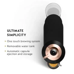 Nespresso Vertuo Next Premium Espresso Machine By DeLonghi - Black Rose Gold -Gaggia Store ENV120BUltimateSimplicity