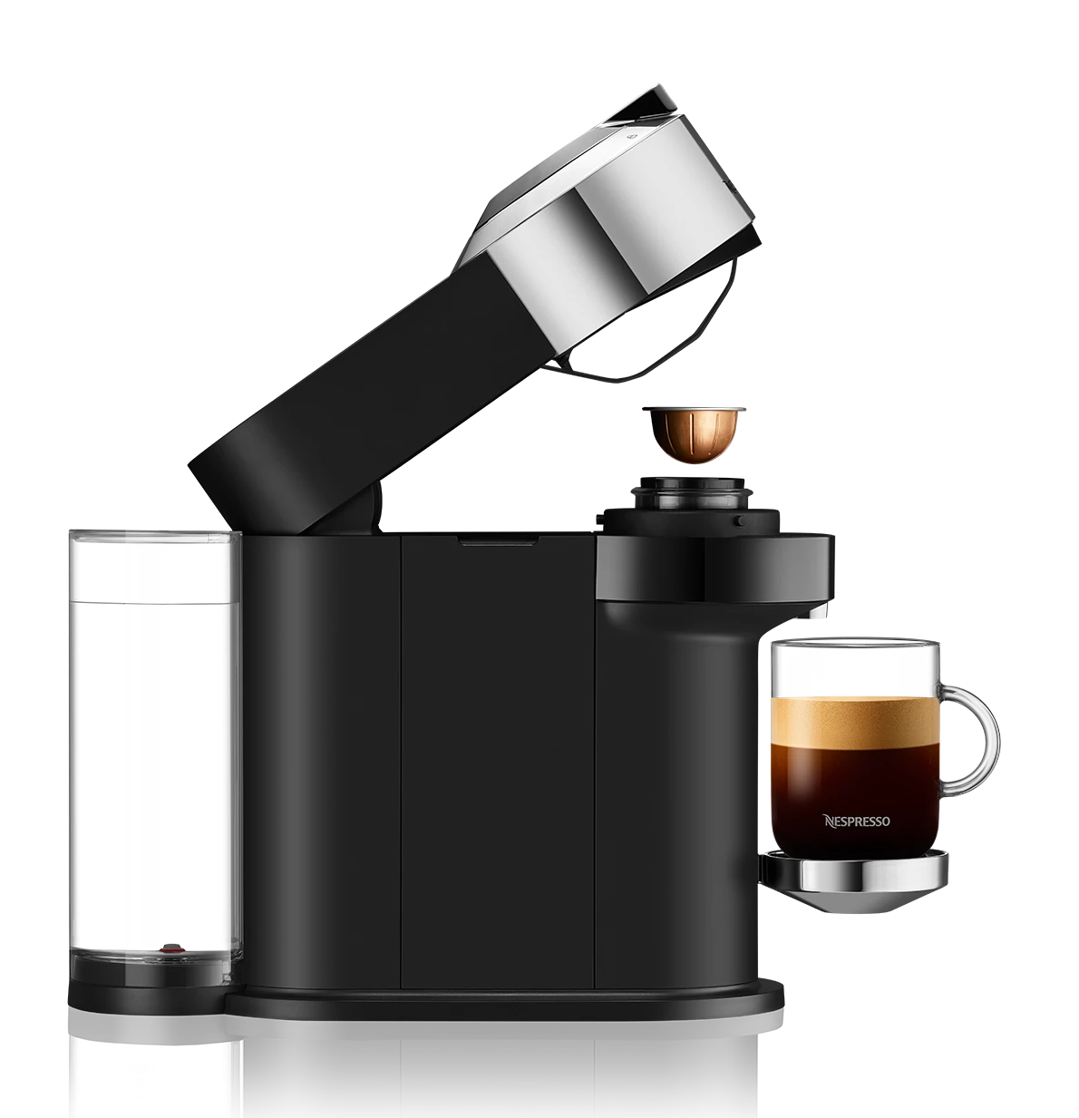 Nespresso Vertuo Next Deluxe Espresso Machine By DeLonghi With Aeroccino - Chrome 6 Nespresso Vertuo Next Deluxe Espresso Machine By DeLonghi With Aeroccino - Chrome - Image 4