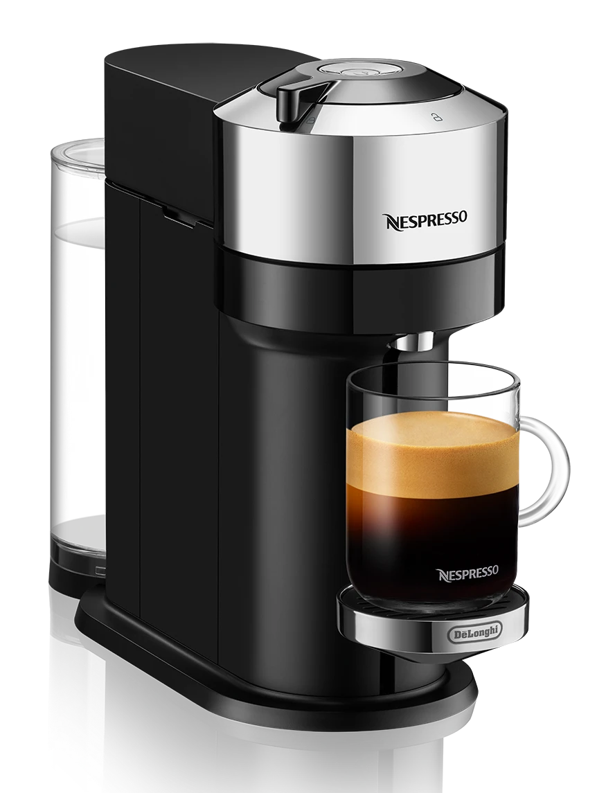Nespresso Vertuo Next Deluxe Espresso Machine By DeLonghi With Aeroccino - Chrome 4 Nespresso Vertuo Next Deluxe Espresso Machine By DeLonghi With Aeroccino - Chrome - Image 2