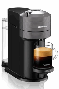 Nespresso Vertuo Next Espresso Machine By DeLonghi With Aeroccino - Grey 12 Nespresso Vertuo Next Espresso Machine By DeLonghi With Aeroccino - Grey -Gaggia Store ENV120GYAE 01