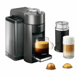 Nespresso Vertuo Espresso Machine By DeLonghi With Aeroccino - Titan