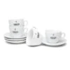 Gaggia Set Of 4 Cappuccino Cups 1 Gaggia Set Of 4 Cappuccino Cups -Gaggia Store GACAPCUP4 1026