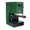 Gaggia Classic Evo Pro Espresso Machine In Jungle Green With Walnut -Gaggia Store GACLASSICEVOPROGRNWL Green Walnut Bottomless EVO 2082