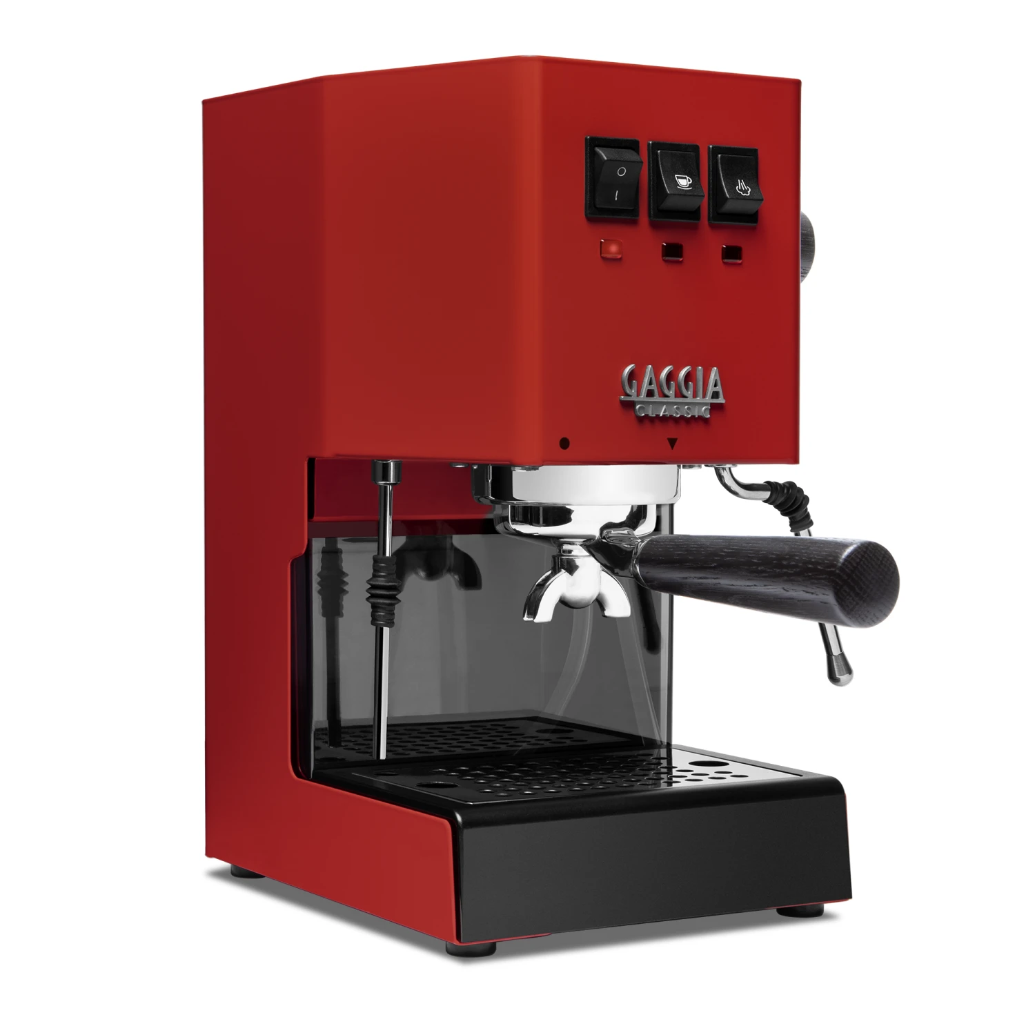Gaggia Classic Evo Pro Espresso Machine In Cherry Red With Blackened Oak 4 Gaggia Classic Evo Pro Espresso Machine In Cherry Red With Blackened Oak - Image 2