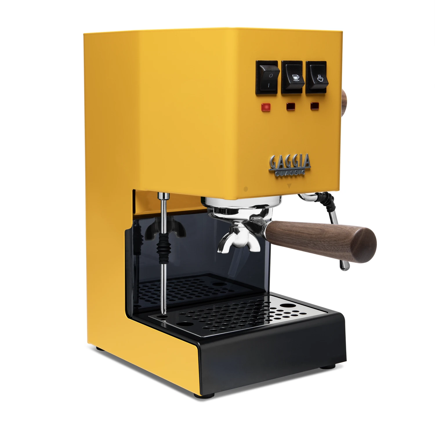Gaggia Classic Evo Pro Espresso Machine In Sunshine Yellow With Walnut 4 Gaggia Classic Evo Pro Espresso Machine In Sunshine Yellow With Walnut - Image 2