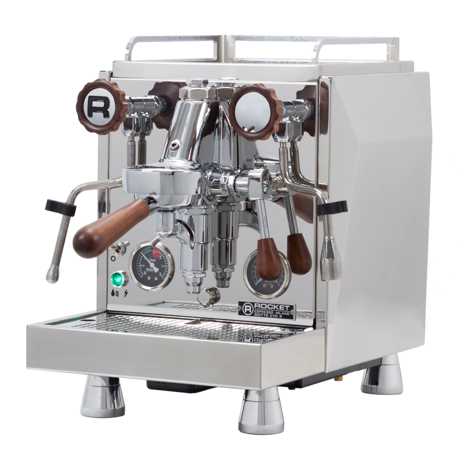 Rocket Espresso Giotto Cronometro R Espresso Machine - Walnut Accents 2 Rocket Espresso Giotto Cronometro R Espresso Machine - Walnut Accents