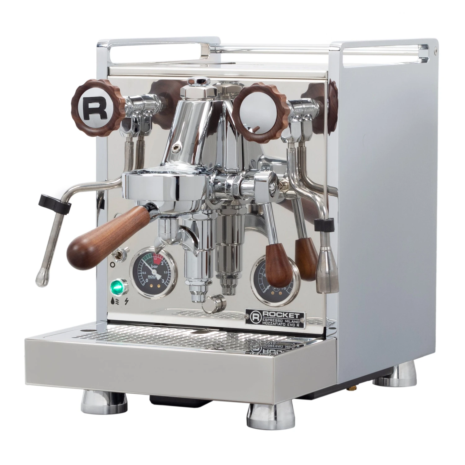 Rocket Espresso Mozzafiato Cronometro R Espresso Machine - Walnut Accents 3 Rocket Espresso Mozzafiato Cronometro R Espresso Machine - Walnut Accents