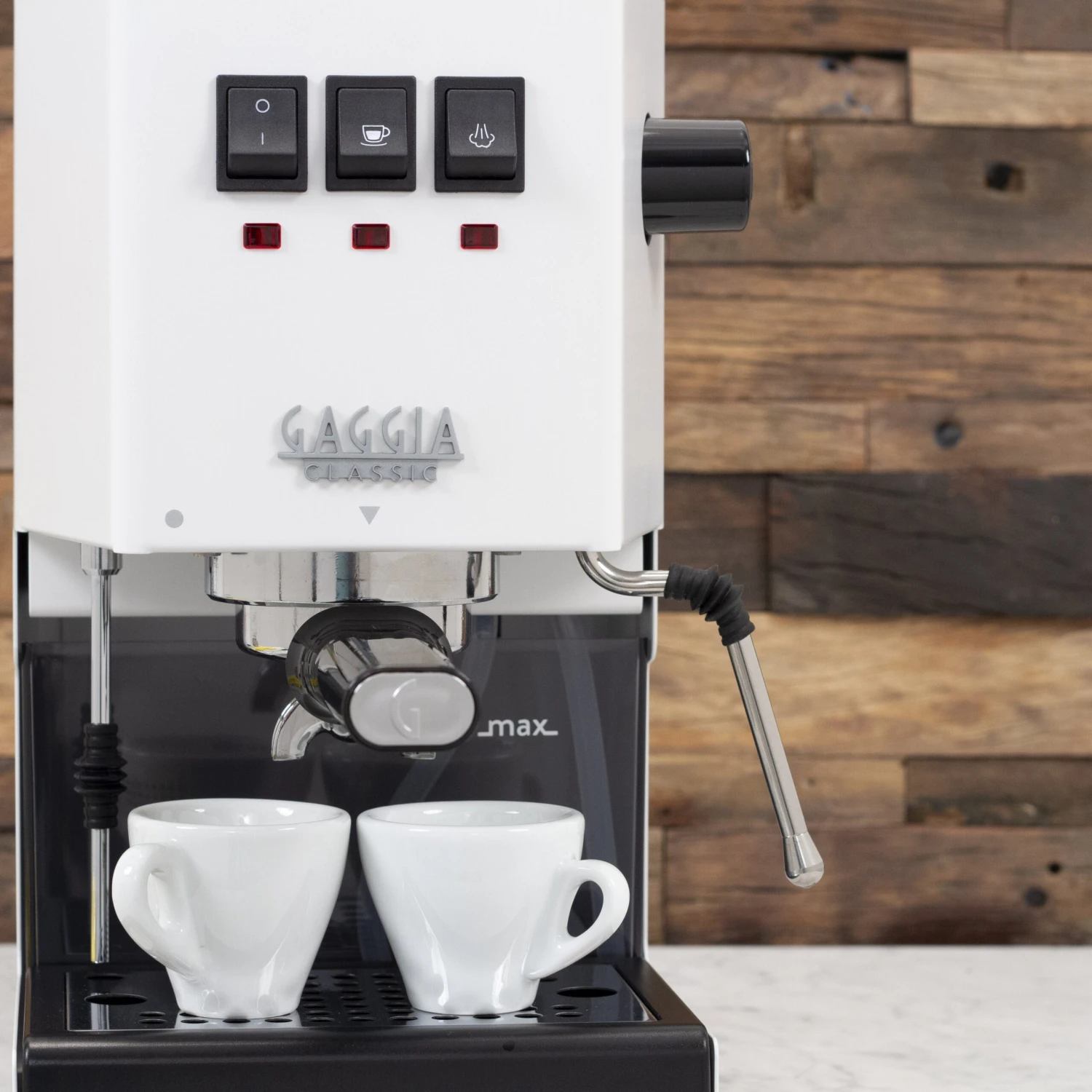 Gaggia Classic Evo Pro Espresso Machine In Polar White With Blackened Oak 7 Gaggia Classic Evo Pro Espresso Machine In Polar White With Blackened Oak - Image 5
