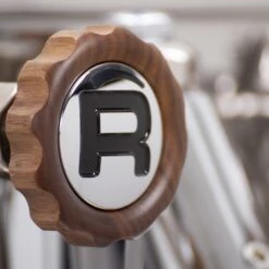 Rocket Espresso R Cinquantotto Espresso Machine - Walnut Accents -Gaggia Store IMG 4479