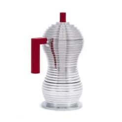 Illy Alessi Pulcina 3 Cup Moka Pot - Red -Gaggia Store IMG 5814