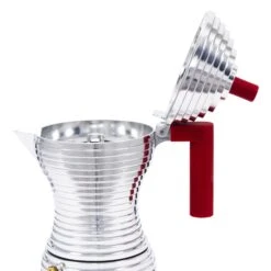 Illy Alessi Pulcina 3 Cup Moka Pot - Red -Gaggia Store IMG 5856