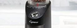 Capresso Infinity Plus Conical Burr Coffee Grinder In Black -Gaggia Store InfinityPlusBlack Hero3