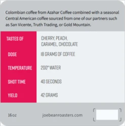 Joe Bean Espresso Blend 8 Joe Bean Espresso Blend -Gaggia Store JoeBeanEspressoBlend