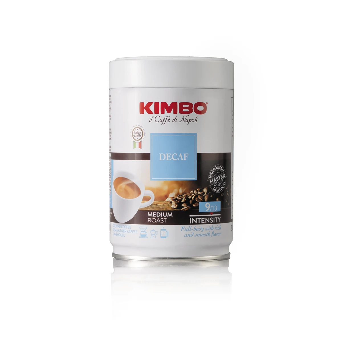 Kimbo Il Caffe Di Napoli Decaf Ground 250g - Tin 3 Kimbo Il Caffe Di Napoli Decaf Ground 250g - Tin