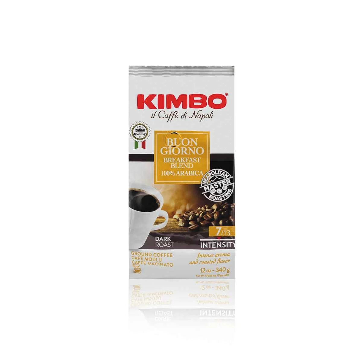 Kimbo Il Caffe Di Napoli Buongiorno Breakfast Blend Drip Coffee Ground 340g - Bag 4 Kimbo Il Caffe Di Napoli Buongiorno Breakfast Blend Drip Coffee Ground 340g - Bag - Image 2