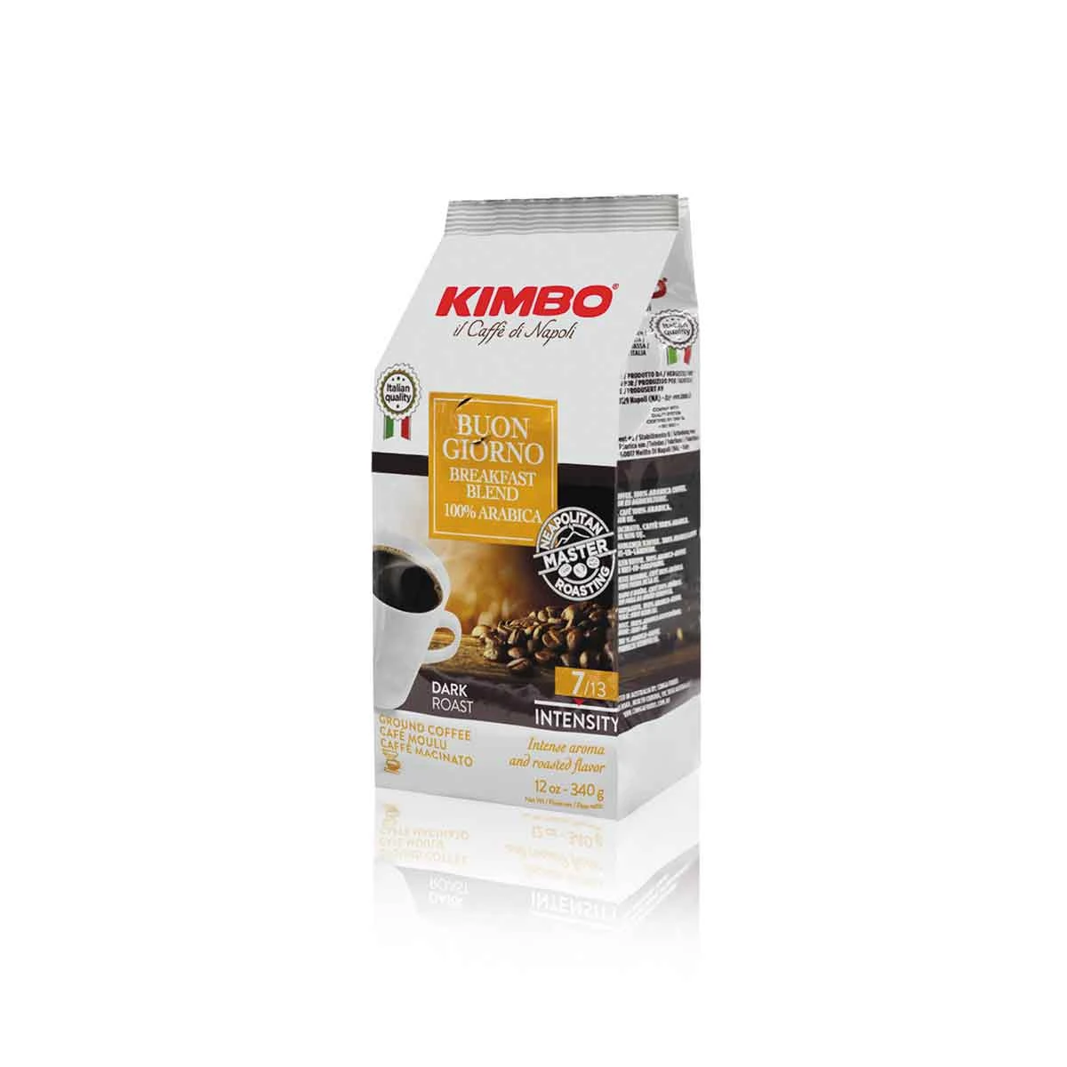 Kimbo Il Caffe Di Napoli Buongiorno Breakfast Blend Drip Coffee Ground 340g - Bag 3 Kimbo Il Caffe Di Napoli Buongiorno Breakfast Blend Drip Coffee Ground 340g - Bag