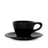 NotNeutral Double Cappuccino Cup And Saucer - Matte Black -Gaggia Store LINO D Cappuccino Black