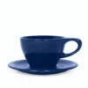 NotNeutral Small Latte Cup And Saucer - Indigo -Gaggia Store LINO Dark blue small latte