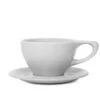 NotNeutral Large Latte Cup And Saucer - Light Gray -Gaggia Store LINO L Latte Gray