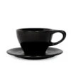 NotNeutral Small Latte Cup And Saucer - Matte Black -Gaggia Store LINO S Latte Black