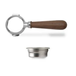 Lelit 58mm Bottomless Portafilter - Walnut 9 Lelit 58mm Bottomless Portafilter - Walnut -Gaggia Store Lelit58mmWalnutBottomlessPortafilter PortafilterandBasket