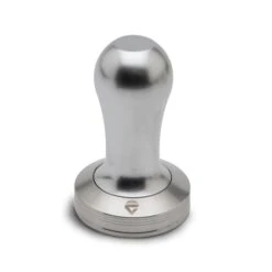Lelit 58.55mm Flat Espresso Tamper - Aluminum -Gaggia Store LelitAluminumTamper58mmAngled