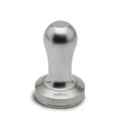 Lelit 58.55mm Flat Espresso Tamper - Aluminum -Gaggia Store LelitAluminumTamper58mmAngledAlt
