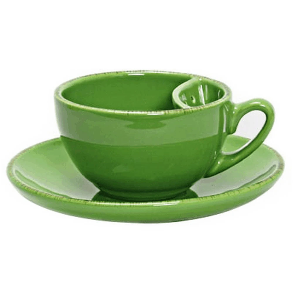 Loveramics Tea Dam Cup And Saucer In Green 3 Loveramics Tea Dam Cup And Saucer In Green