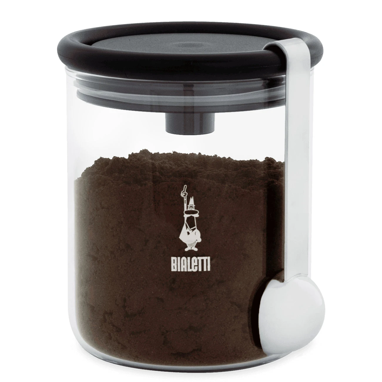 Bialetti Glass Storage Jar With Moka Top 3 Bialetti Glass Storage Jar With Moka Top