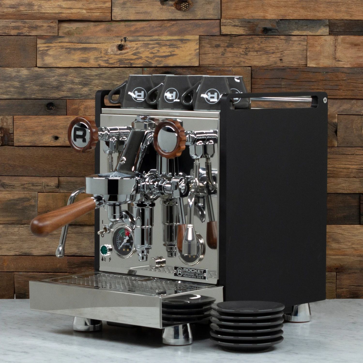 Rocket Espresso 6 Piece Espresso Cup And Saucer Set - Grey 6 Rocket Espresso 6 Piece Espresso Cup And Saucer Set - Grey - Image 4