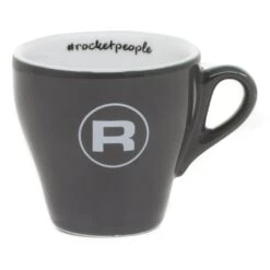 Rocket Espresso 6 Piece Flat White Cup And Saucer Set - Grey -Gaggia Store REFLATCUP6PCGRY 0489