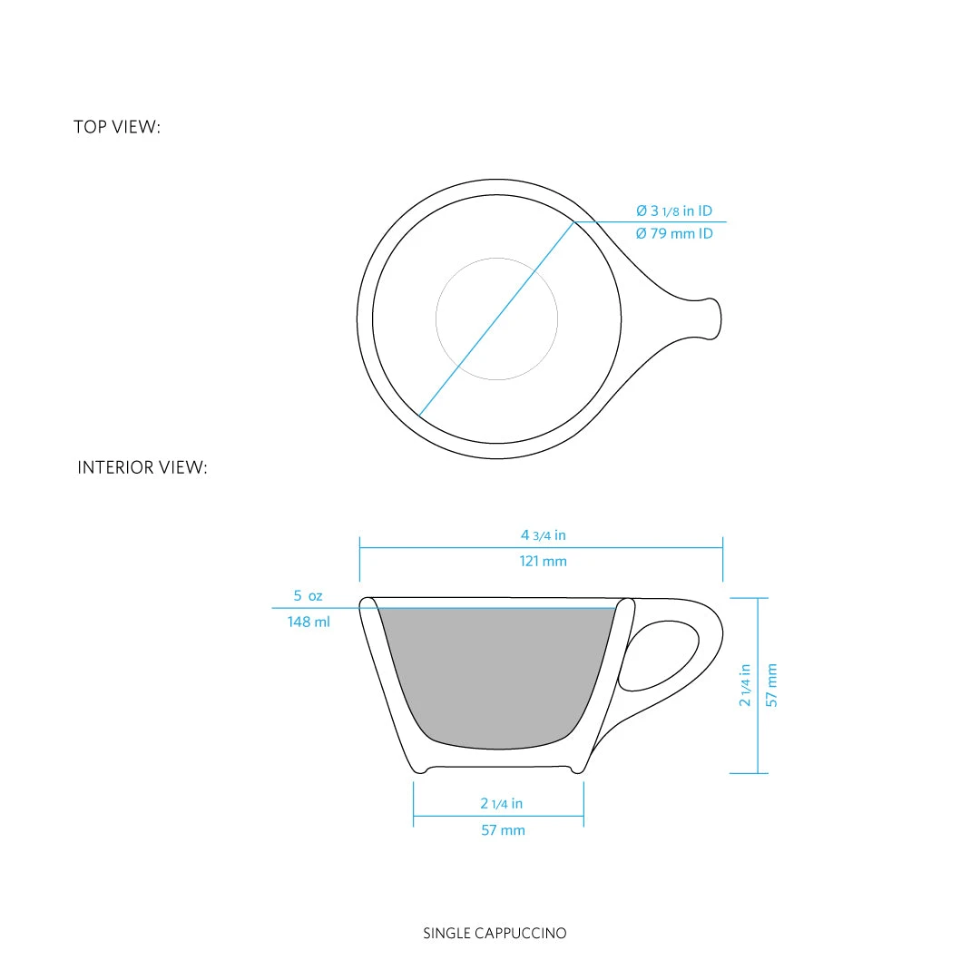 NotNeutral Cappuccino Cup And Saucer - White 4 NotNeutral Cappuccino Cup And Saucer - White - Image 2