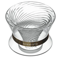 Brewista Tornado Duo Double Wall Glass Dripper -Gaggia Store Tornado Angled