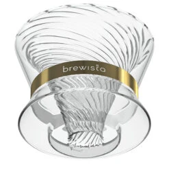Brewista Tornado Duo Double Wall Glass Dripper -Gaggia Store Tornado AngledDown